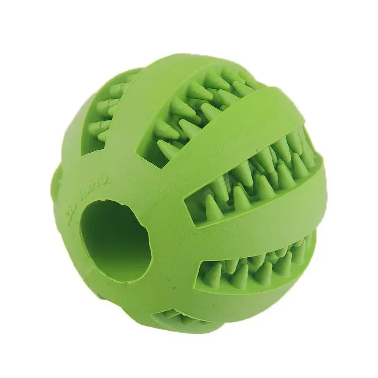Non‑Toxic Bite‑Resistant Dog Toy Ball Treat Dispensing Feeder Ball Chew Tooth‑Cleaning Interactive Play Toy For Puppy Dogs Cats Pet Supply