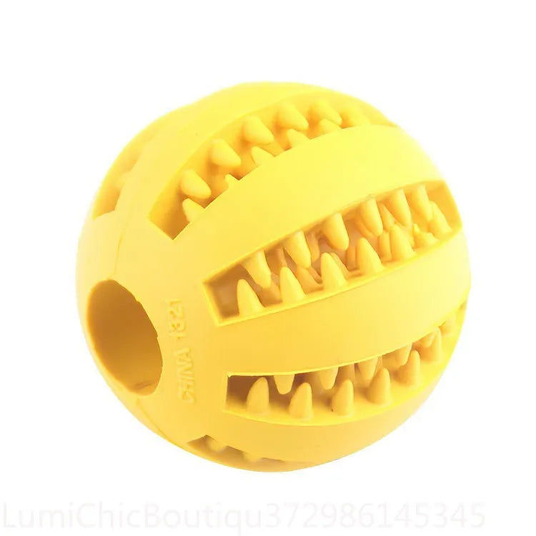 Non‑Toxic Bite‑Resistant Dog Toy Ball Treat Dispensing Feeder Ball Chew Tooth‑Cleaning Interactive Play Toy For Puppy Dogs Cats Pet Supply