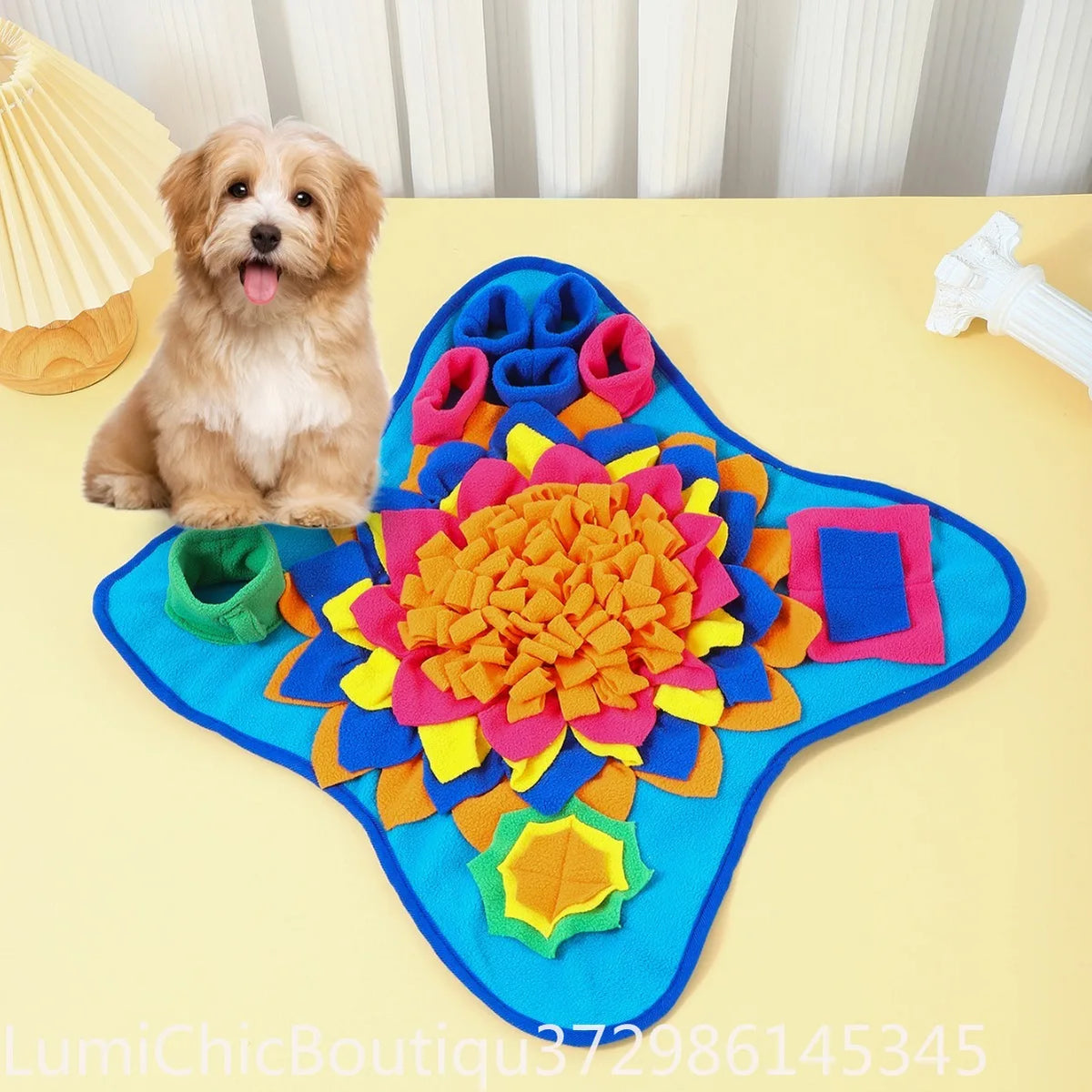Good Dog Snuffle Mat Interactive Feeding Puzzle Mat Relieve Boredom Encourage Natural Foraging Skills For Pets