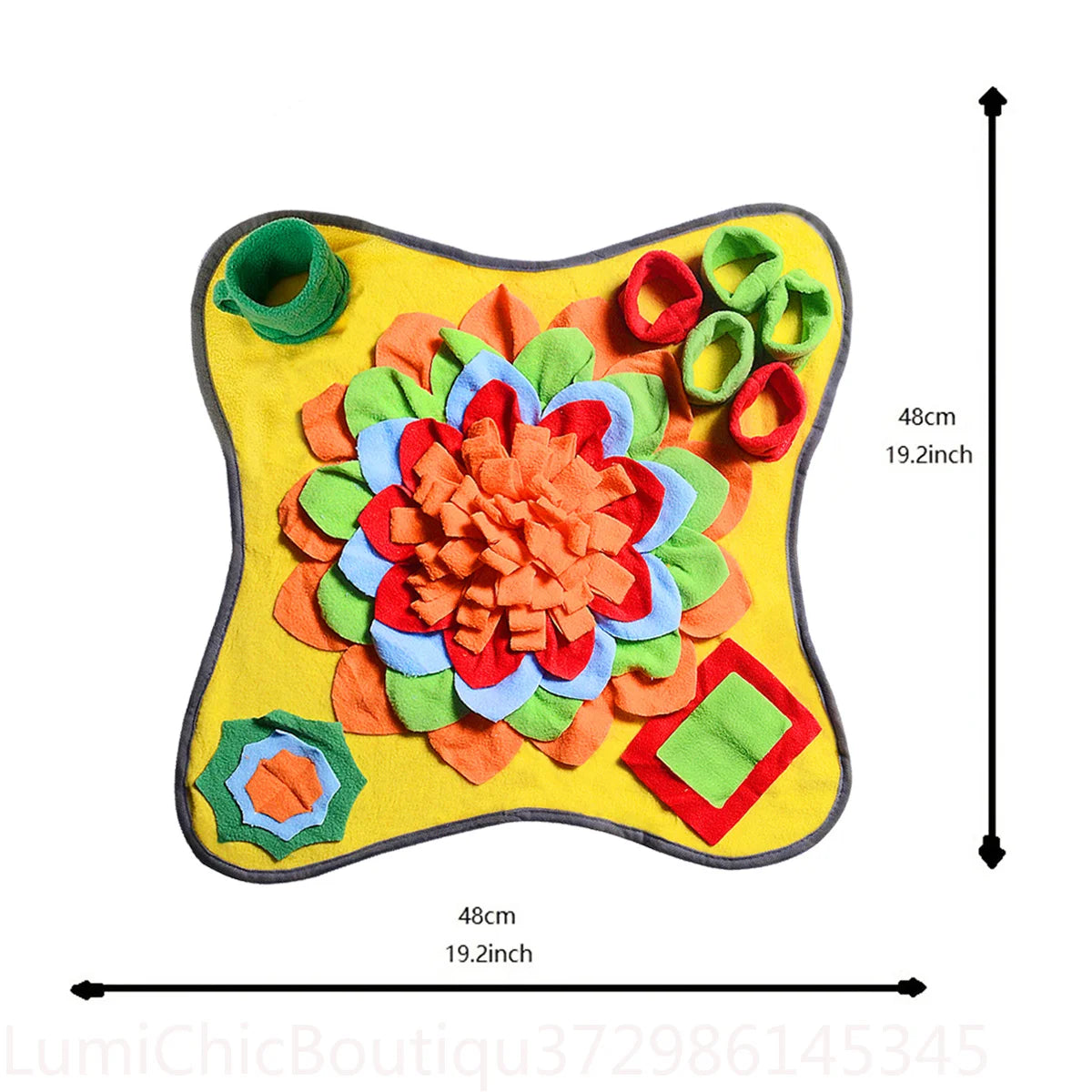 Good Dog Snuffle Mat Interactive Feeding Puzzle Mat Relieve Boredom Encourage Natural Foraging Skills For Pets