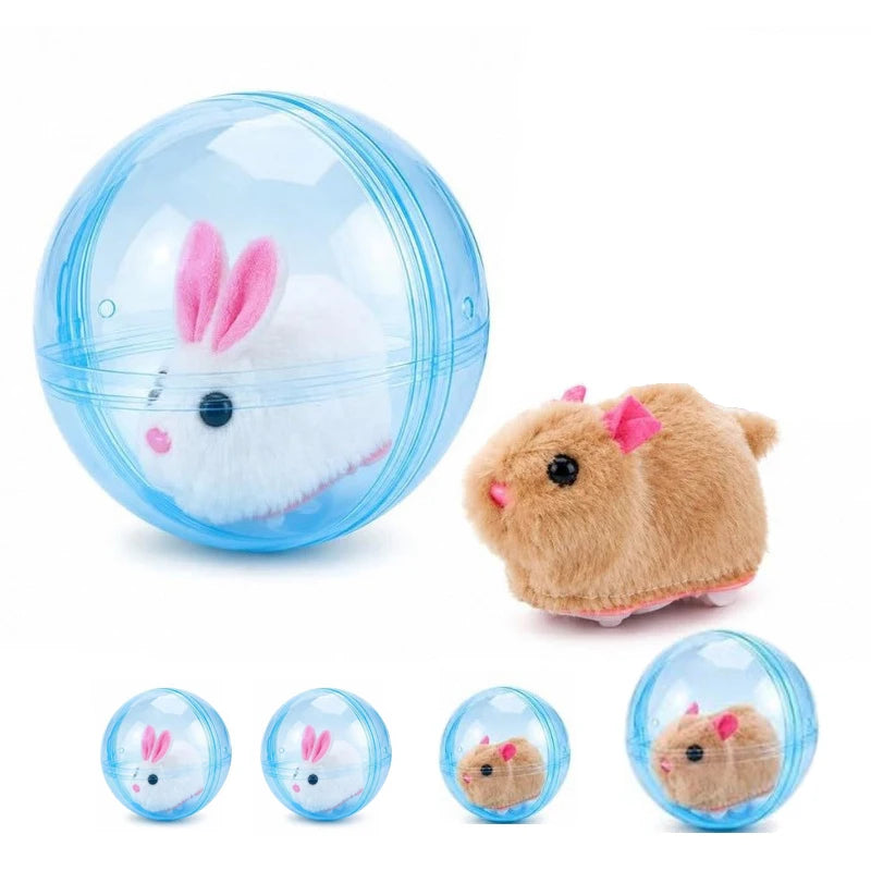 Electric Transparent Rolling Hamster Ball, Interactive Auto‑Roll Small Pet Exercise Toy for Hamsters Gerbils Small Rodents
