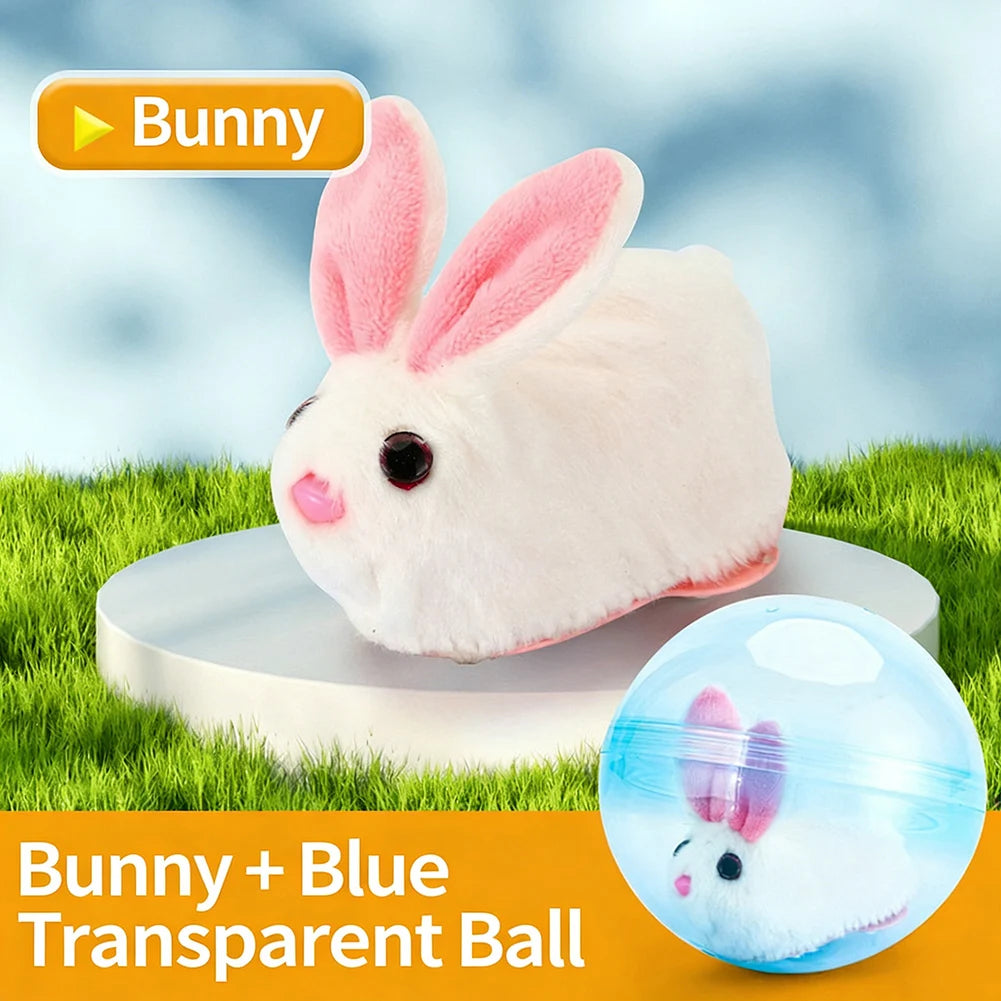 Electric Transparent Rolling Hamster Ball, Interactive Auto‑Roll Small Pet Exercise Toy for Hamsters Gerbils Small Rodents