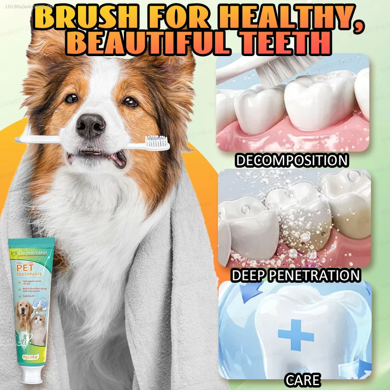 Low-Irritation Pet Toothpaste For Teeth Cleaning
