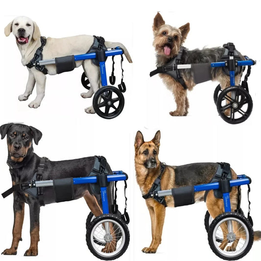 Dog Wheelchair For Back Legs Dog Wheelchair With All-Terrain Tires & Durable Bearings Large Dog Wheelchair For Back Legs