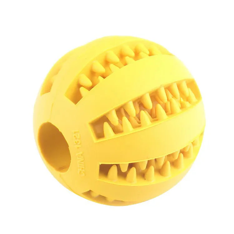 Non‑Toxic Bite‑Resistant Dog Toy Ball Treat Dispensing Feeder Ball Chew Tooth‑Cleaning Interactive Play Toy For Puppy Dogs Cats Pet Supply