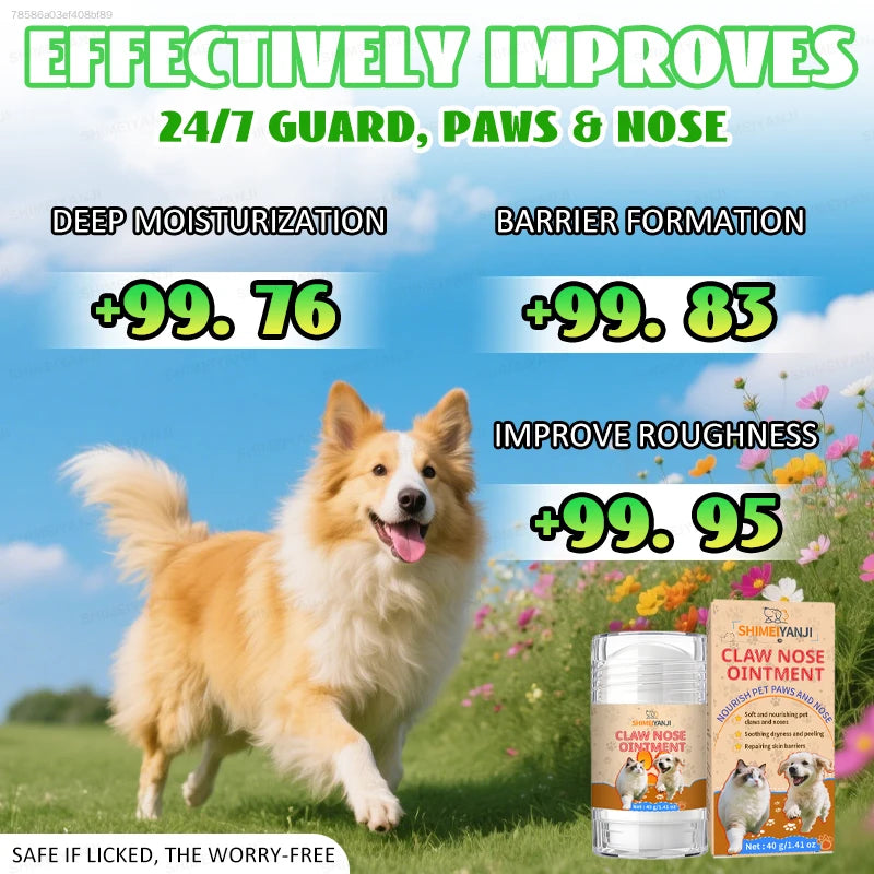 40g Dog Paw Soother Nose Balm Pet Foot Moisturizing Cream Cat Dog Cracked Paw Repair Protective Butter Care Pet Supplies