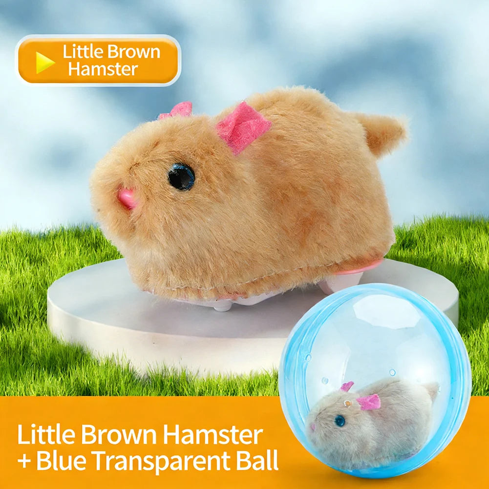 Electric Transparent Rolling Hamster Ball, Interactive Auto‑Roll Small Pet Exercise Toy for Hamsters Gerbils Small Rodents