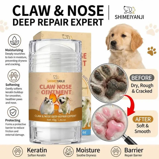 40g Dog Nose and Paw Balm Pet Paw Protector Cream for Cats Dogs Cracked Paws Repair Foot Moisturizer Pet Supplies