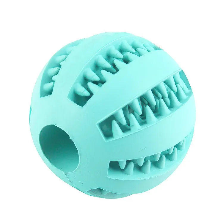 Non‑Toxic Bite‑Resistant Dog Toy Ball Treat Dispensing Feeder Ball Chew Tooth‑Cleaning Interactive Play Toy For Puppy Dogs Cats Pet Supply