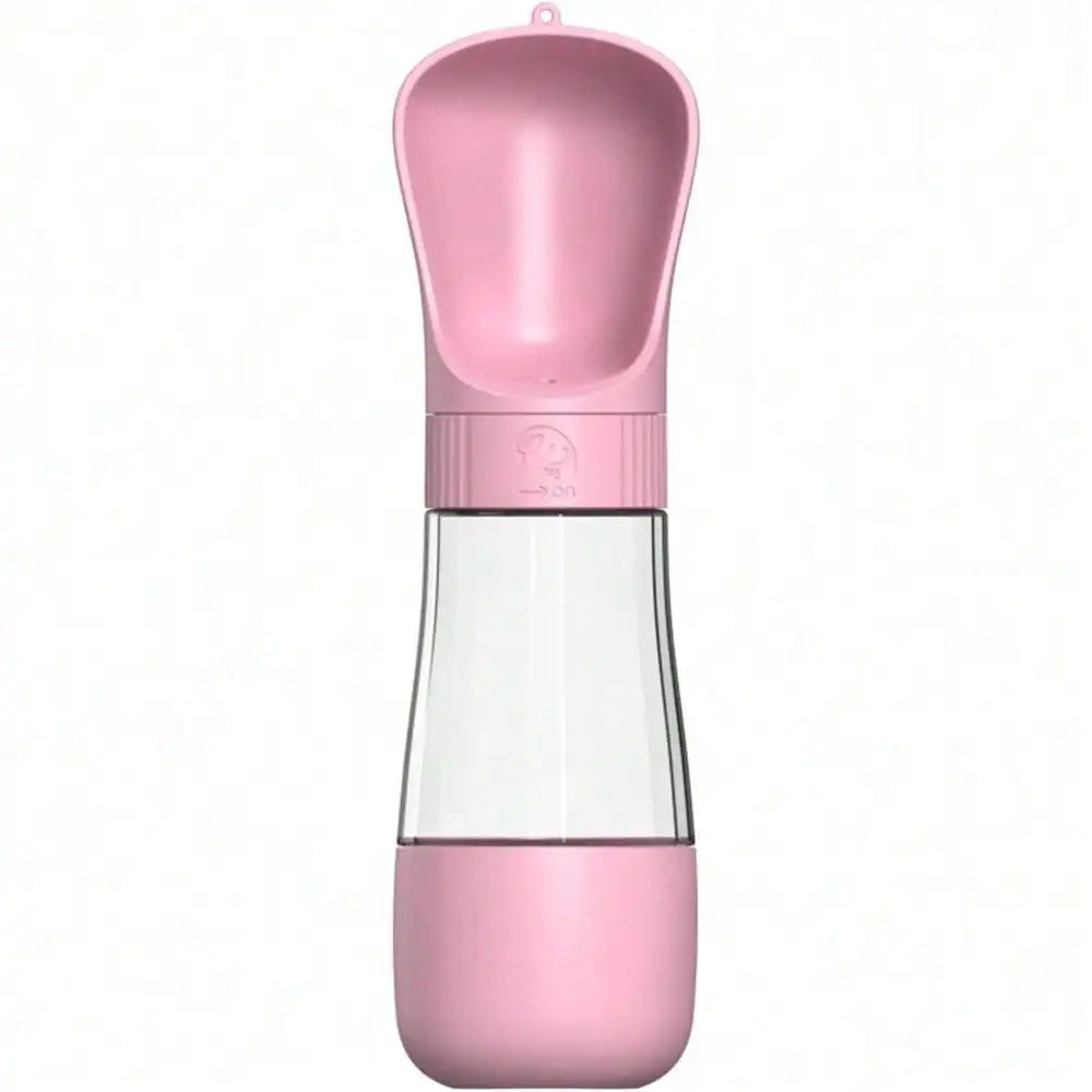 2 in 1 Dog Water Bottle Portable Pet Travel Water Food Container, 320ml Water 170ml Food / 330ml Single Water Puppy Outdoor Feeder Cup for Walking Hiking Travel