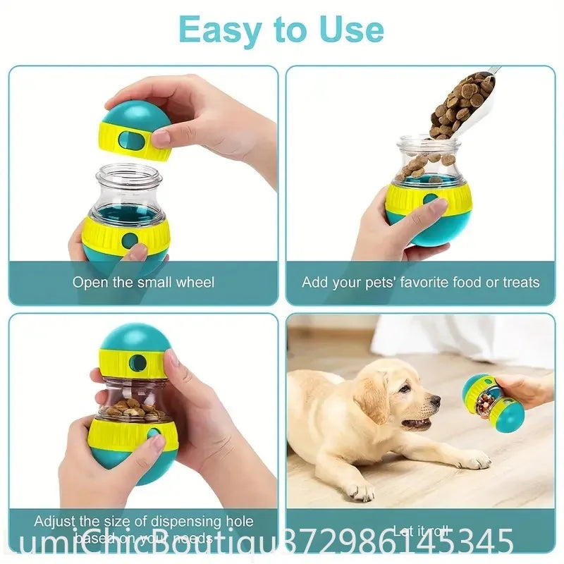 Interactive Dog Snack Dispenser Toy Plastic Pet Slow Feeder Toy Bring Fun & Healthy Eating For All Dogs