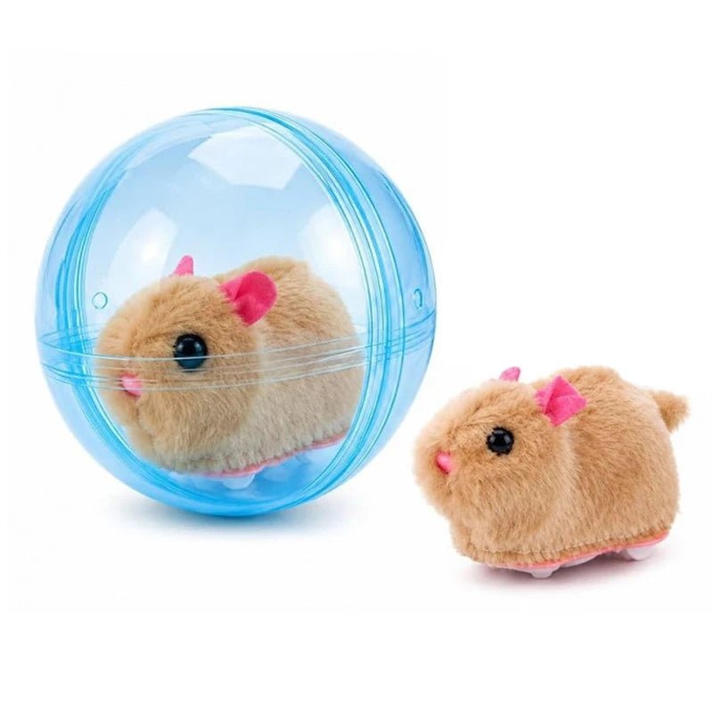 Electric Transparent Rolling Hamster Ball, Interactive Auto‑Roll Small Pet Exercise Toy for Hamsters Gerbils Small Rodents