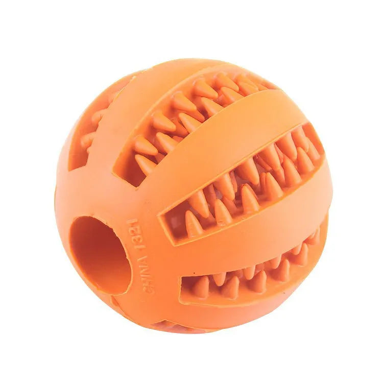 Non‑Toxic Bite‑Resistant Dog Toy Ball Treat Dispensing Feeder Ball Chew Tooth‑Cleaning Interactive Play Toy For Puppy Dogs Cats Pet Supply